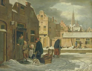Vue de la ville en hiver