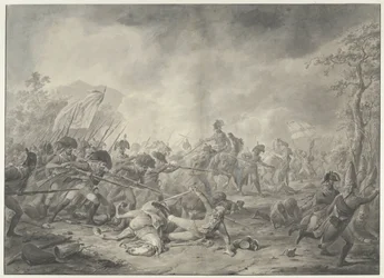 Capture du général russe Hermann lors de la bataille de Bergen, 1799