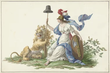 Modèle pour le drapeau de la Marine Batave, 1796