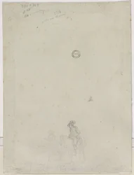 Croquis de paysans à une fontaine