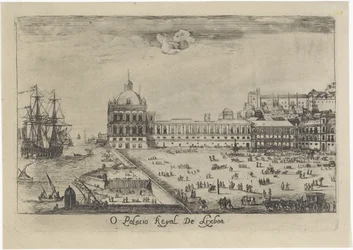 Vue du palais royal de Lisbonne