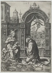 La vision de Saint Bernard, 1524