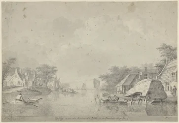Vue sur la rivière Lek à Utrecht