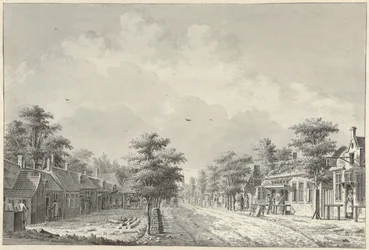 Vue du village De Bilt depuis la Hollebeld