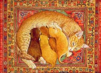 Chatons sur le tapis