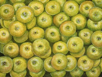 Étendue de Pommes Vertes