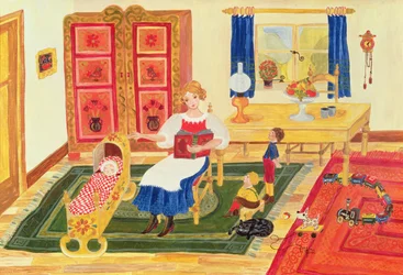 Mère avec enfants