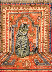 Le chat sur le tapis