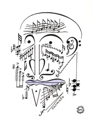 Dr Musicus - un visage dessiné à l