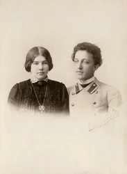 Alexandre Blok, poète russe, avec sa femme Lyuba