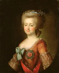 Portrait de la Grande-Duchesse Maria Fyodorovna vers 1780-90