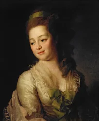 Russe : "Portrait de Maria Dyakova" Portrait de Maria Dyakova