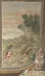 Apollon tuant le Cyclope Fresque de la Villa Aldobrandini, 1617-1618