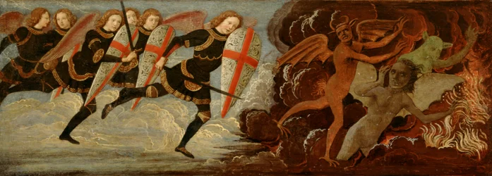 Saint Michel et les anges en guerre avec le diable