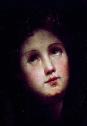 La descente du Christ aux limbes (détail du visage d