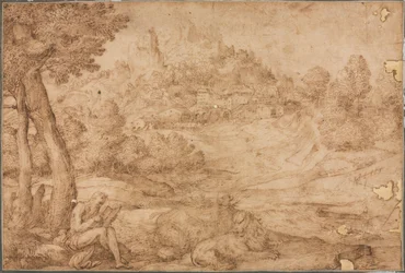 Saint Jérôme dans un paysage, vers 1530