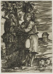 Berger et vieux guerrier