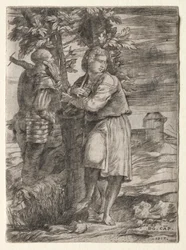 Berger et vieux guerrier