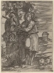 Le Berger et le Vieux Guerrier