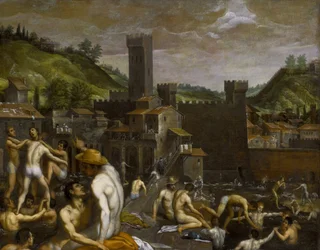 Baigneurs près de San Niccolo