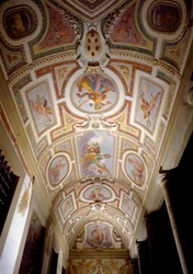 Fresque du plafond de la loggia de la Villa Medicea, appelée la Ferdinanda, 1596-1600