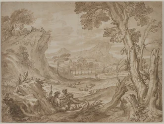Paysage avec bergers, vers 1700