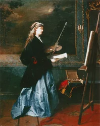 Le peintre, 1864
