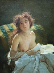 Dame avec un éventail