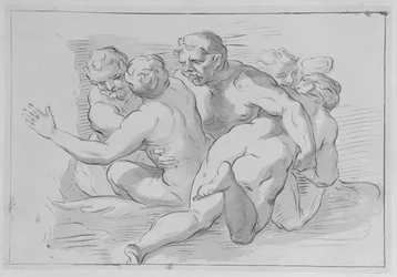 Groupe de nymphes et de satyres
