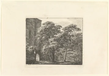 Architecture gothique dans un paysage, vers 1807