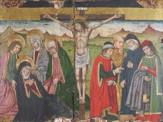 Panneau avec La Crucifixion du Retable, 15ème siècle