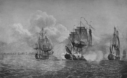 Capture du Thétis et du Phénix, vers 1770