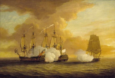 Combat naval entre le HMS Lion et Elisabeth et le navire français Du Teillay, le 9 juillet
