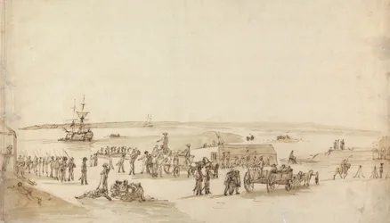 Débarquement des troupes