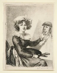 Louise-Elisabeth Vigée-Lebrun, (Mlle Lebrun), d