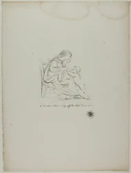 Vierge assise