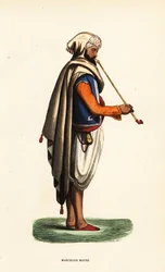 Marchand maure avec une pipe à tabac, Algérie