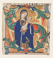 Initiale S[alve sancta parens] d