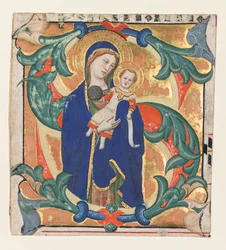 Initiale S[alve sancta parens] d