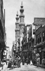 Mosquée du sultan al-Muayyad, Le Caire, Égypte, vers 1922