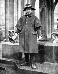Crieur public, Cambridge, Angleterre, 1936