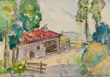 Cour de ferme, Albi