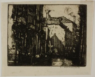 Le canal sombre, Venise