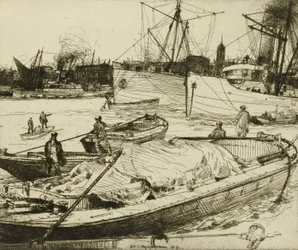 La marée montante sur la Tamise