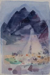 La chute du glacier