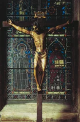 Italie, Florence, Église de Santa Croce, Crucifix