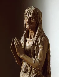 Marie Madeleine. Sculpture en bois polychrome