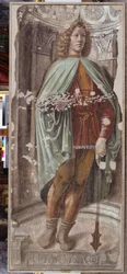 Homme avec une masse, vers 1486 (détail)