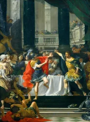 Alexandre le Grand menacé par son père, probablement 1700-1705