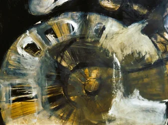 « Golden Swirl » (abstrait)
